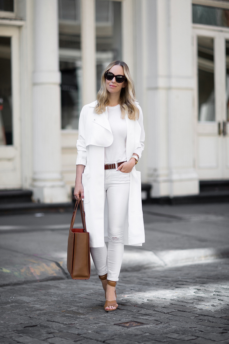 How to Style an All White Outfit for Spring