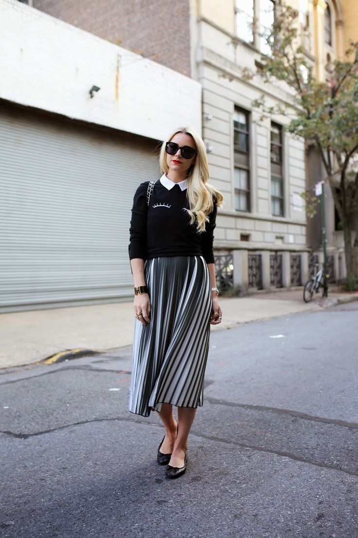 6 Midi Skirt Outfit Ideas