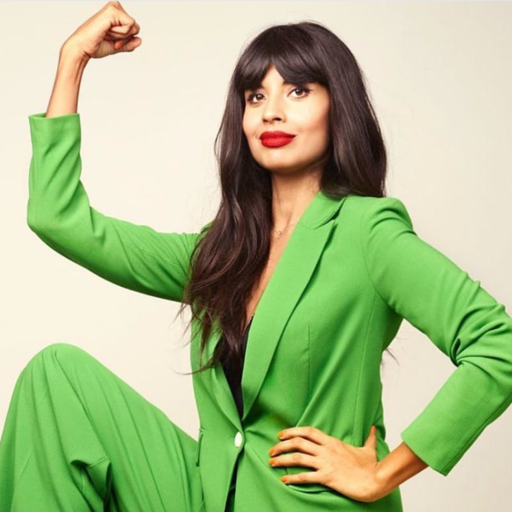 Photo of Jameela in green suit