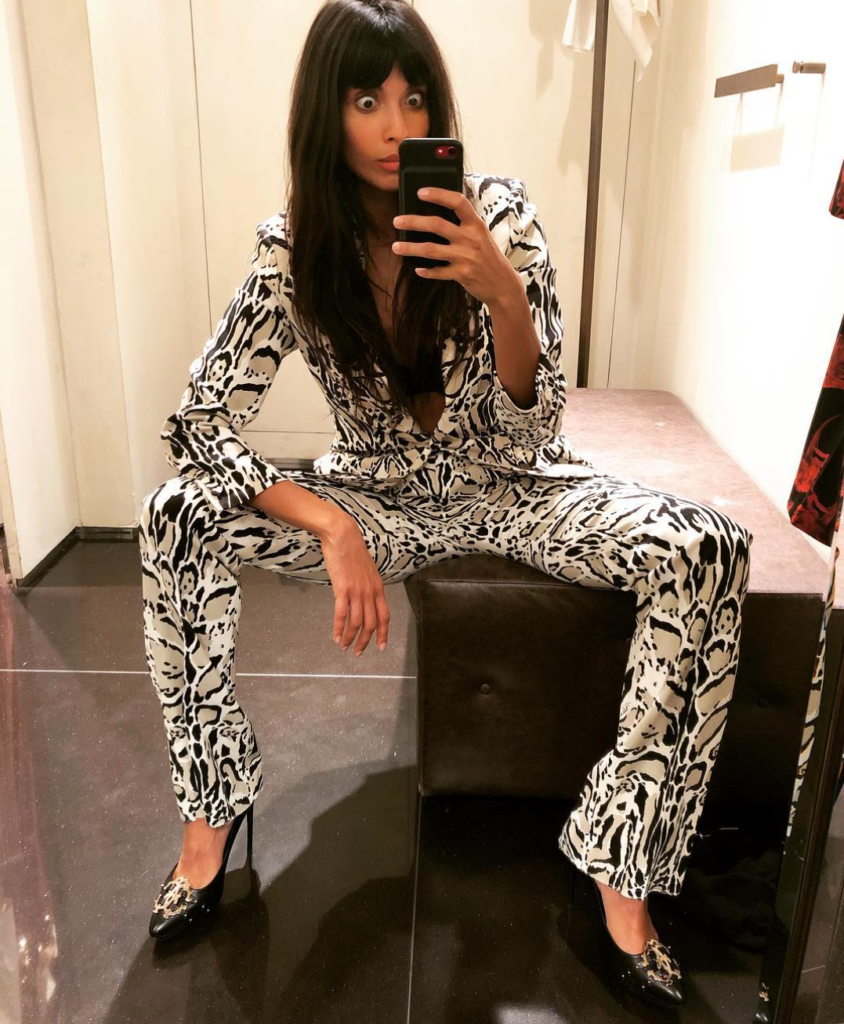 Jameela wearing a great suit.