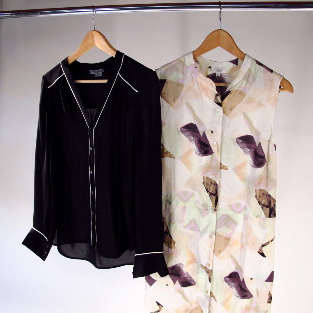 Photo of silk blouses