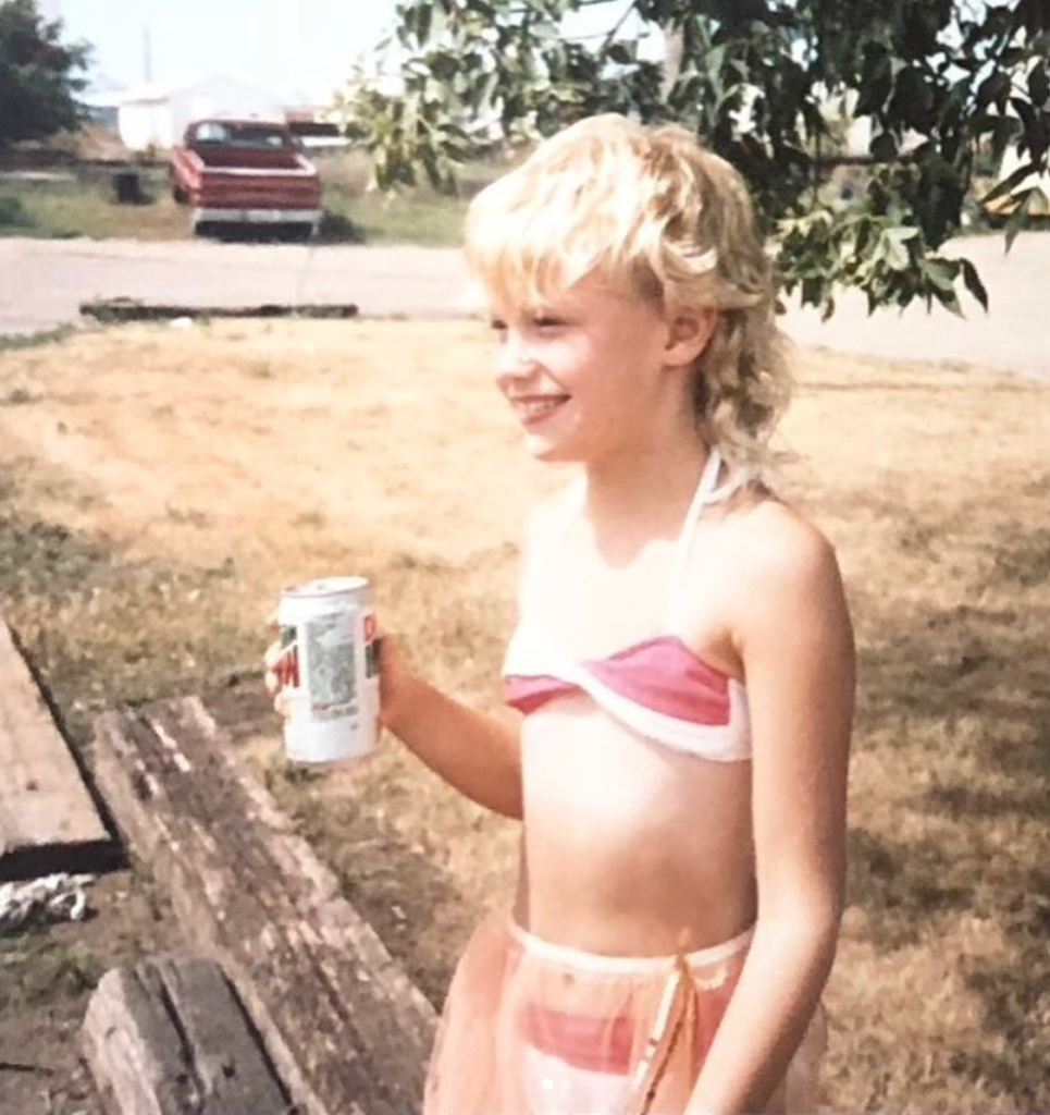 Photo of January Jones as a child.