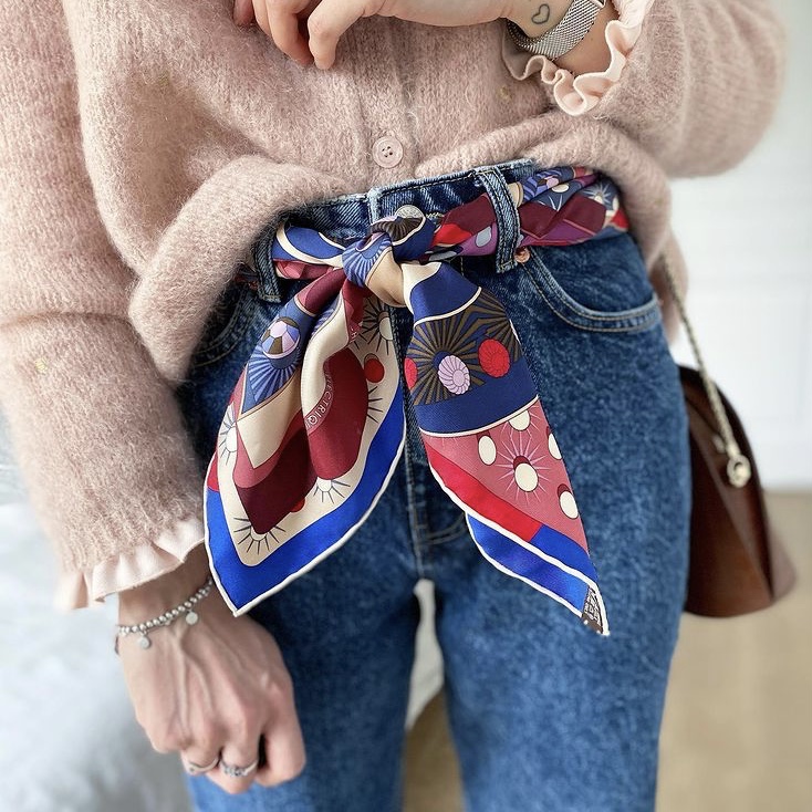 The Belted Way to Wear an Hermes Scarf