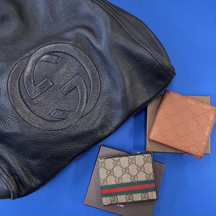 Photo of Gucci bag and wallets
