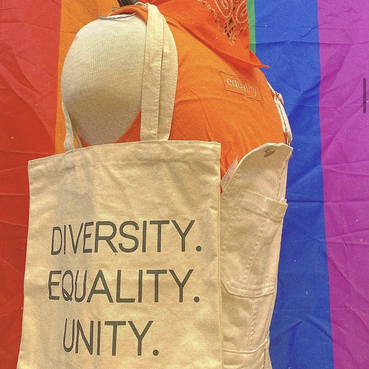 photo of equality tote bag