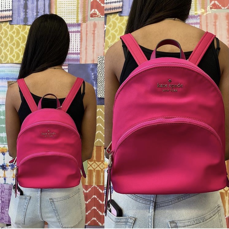 photo of hot pink backpack
