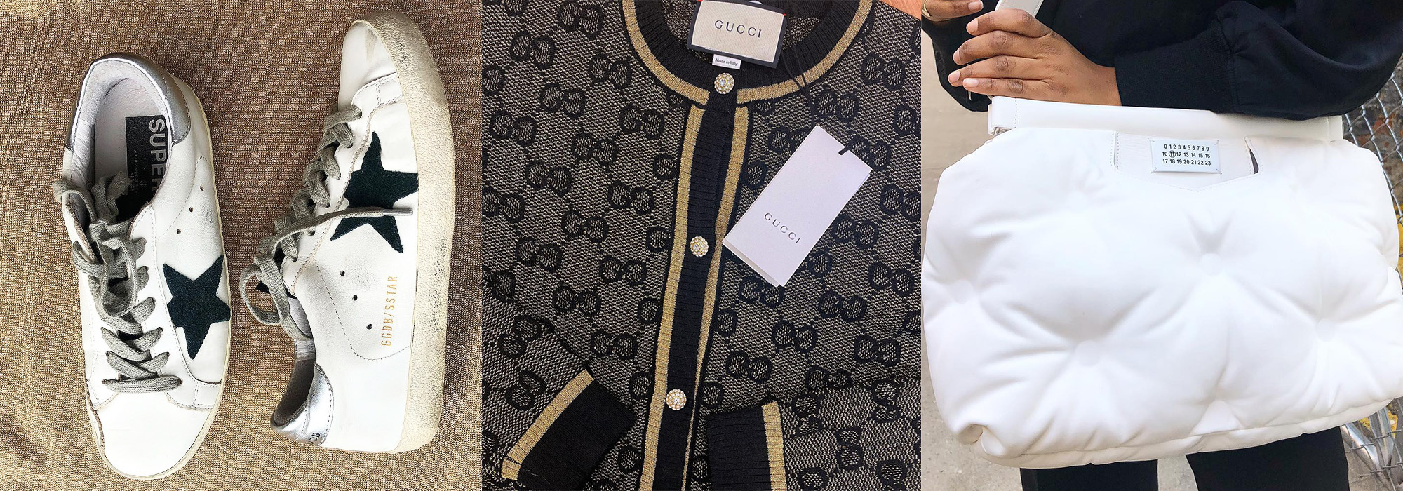 Golden Goose, Gucci, and Maison Margiela