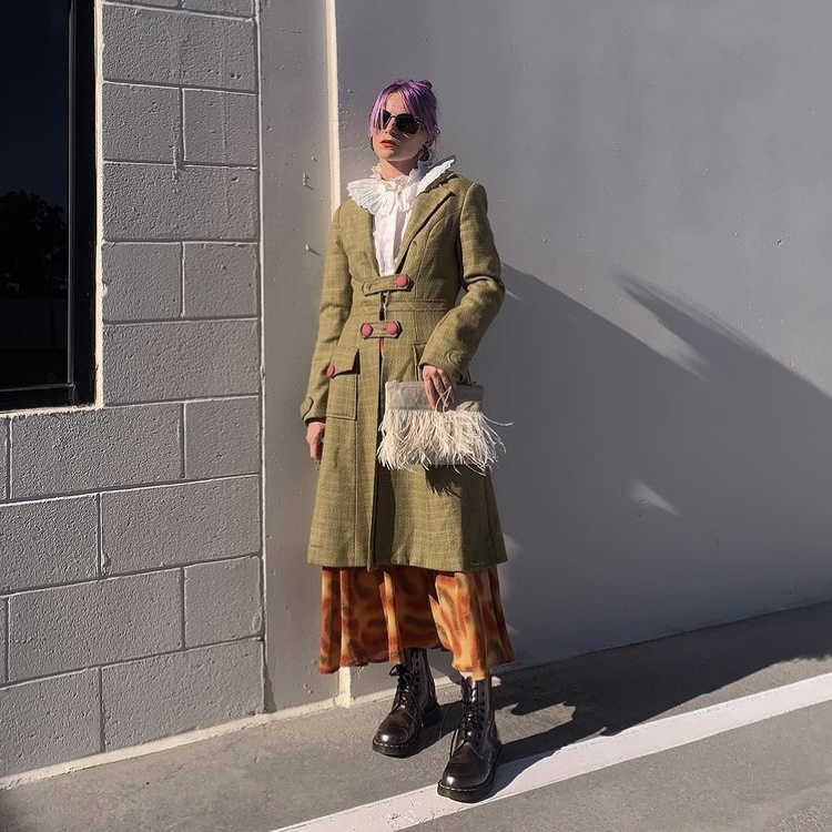 photo of person in thrifted outfit