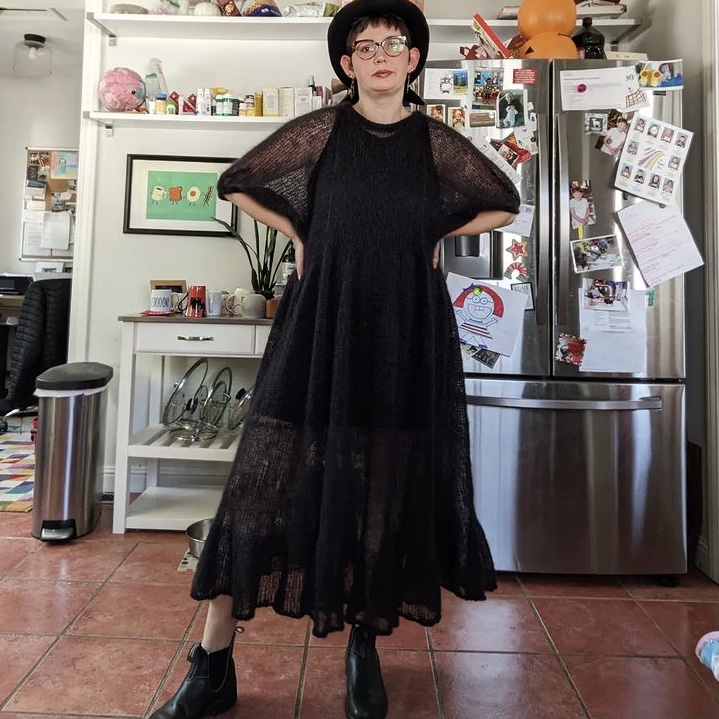 photo of a person in a sheer dress