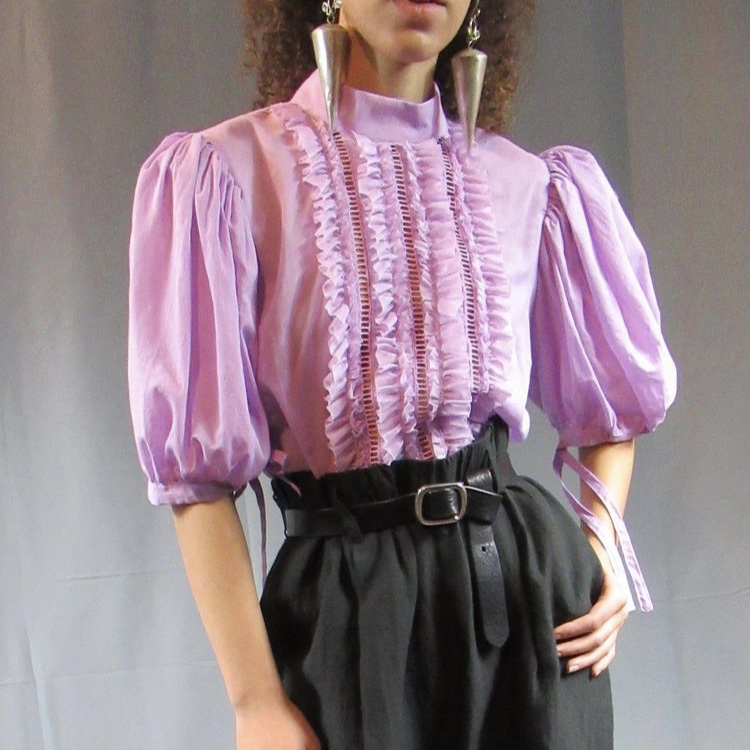 photo of periwinkle blouse