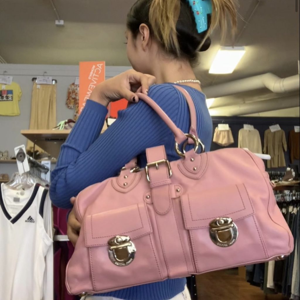 photo of pink Marc Jacobs bag