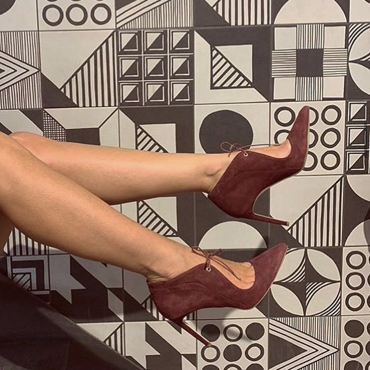photo of brown heels