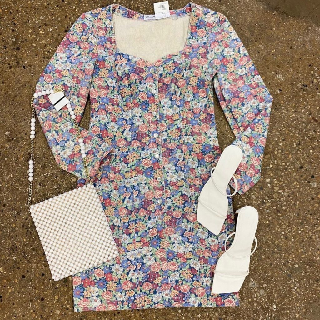 photo of dress and accessories