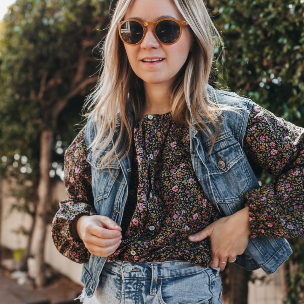 photo of person in floral fashion