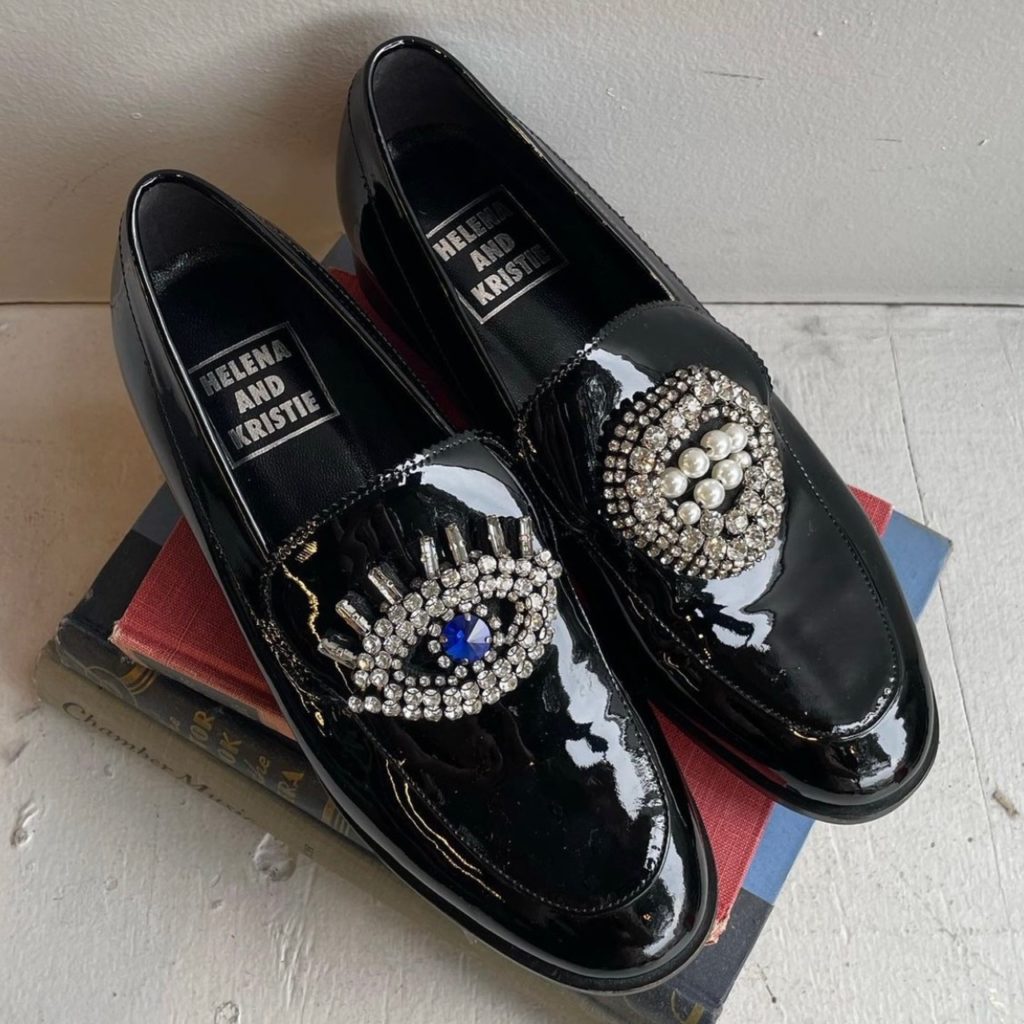 photo of embellished loafers