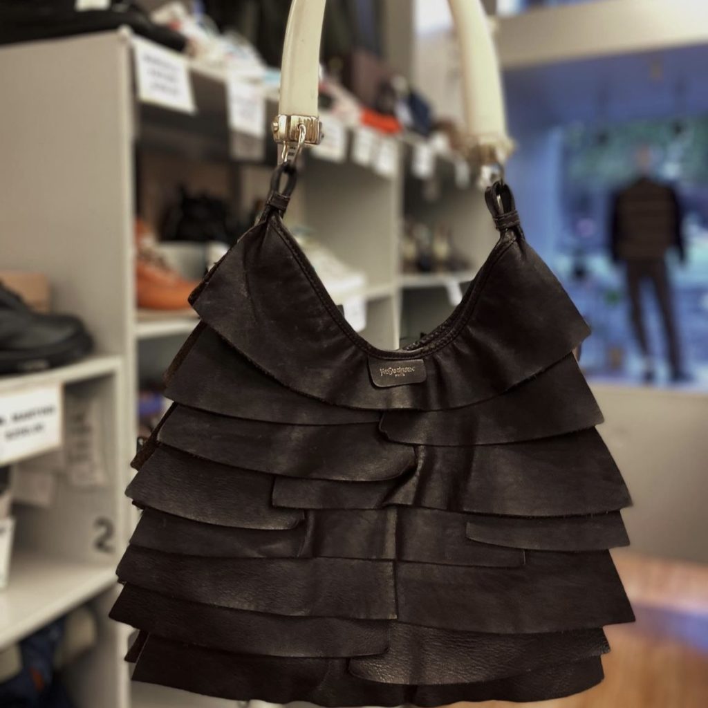 photo of thrift store fashion handbag