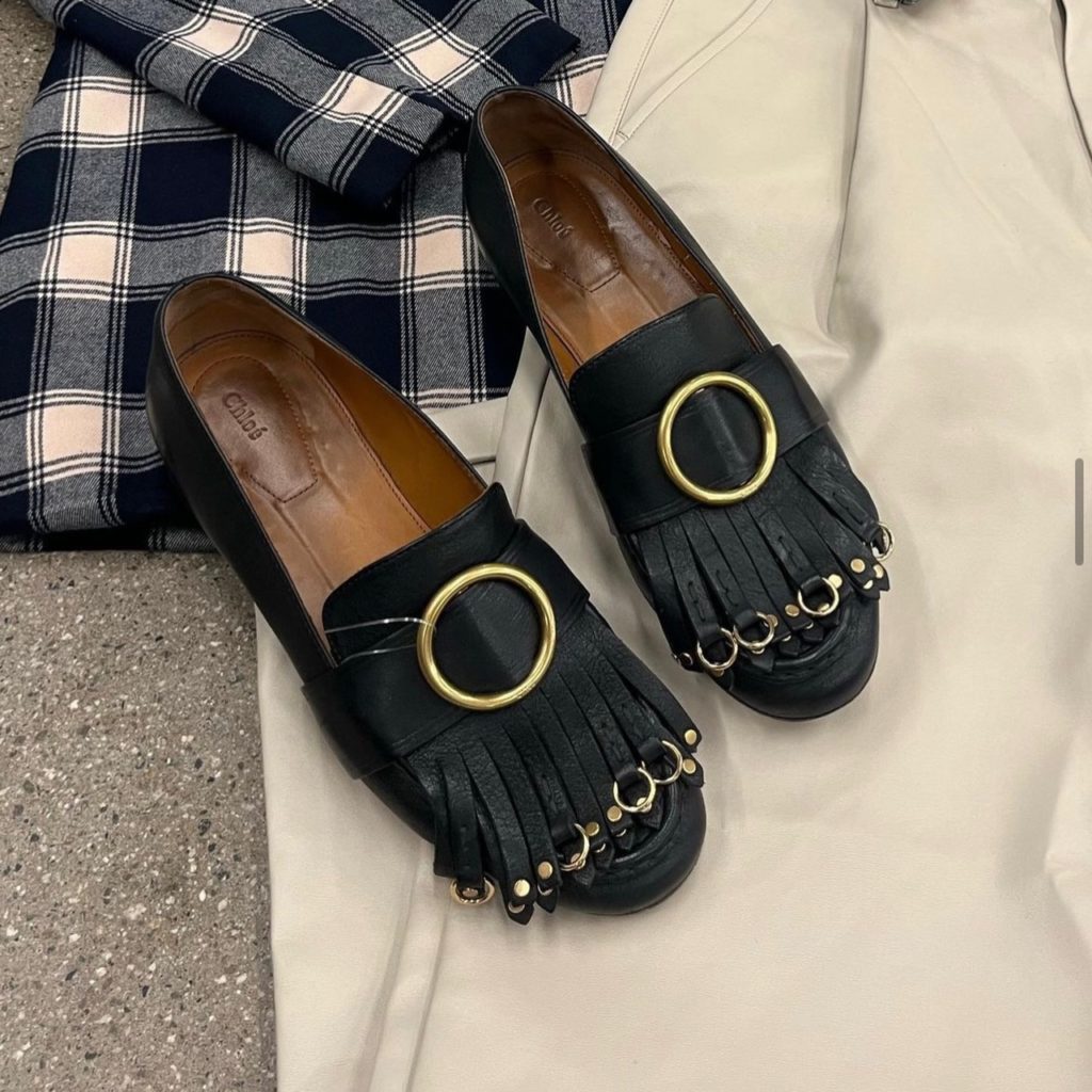 photo of thrift store fashion loafers