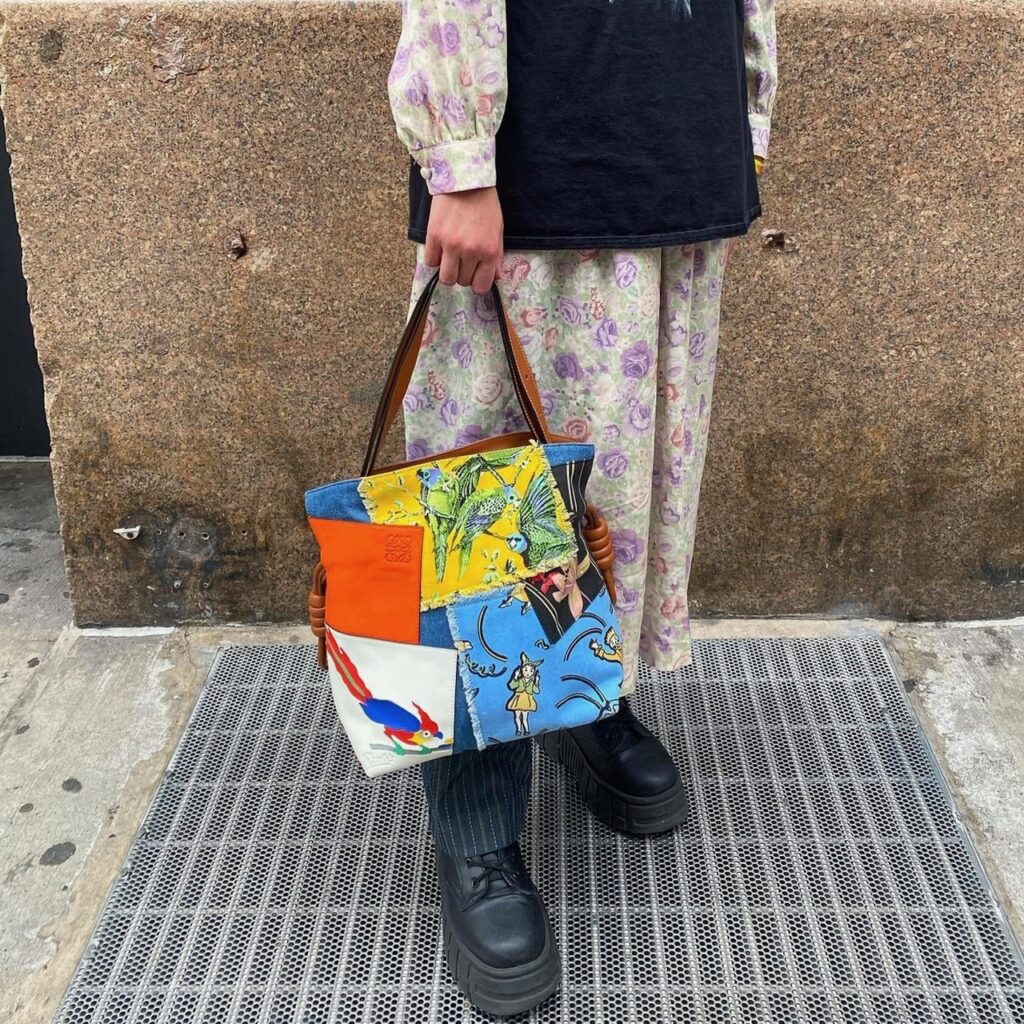 photo of patchwork bag