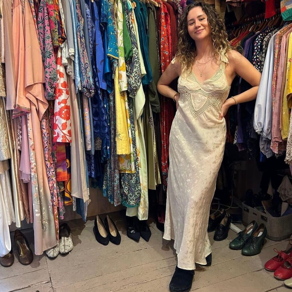 photo of person in a slip dress