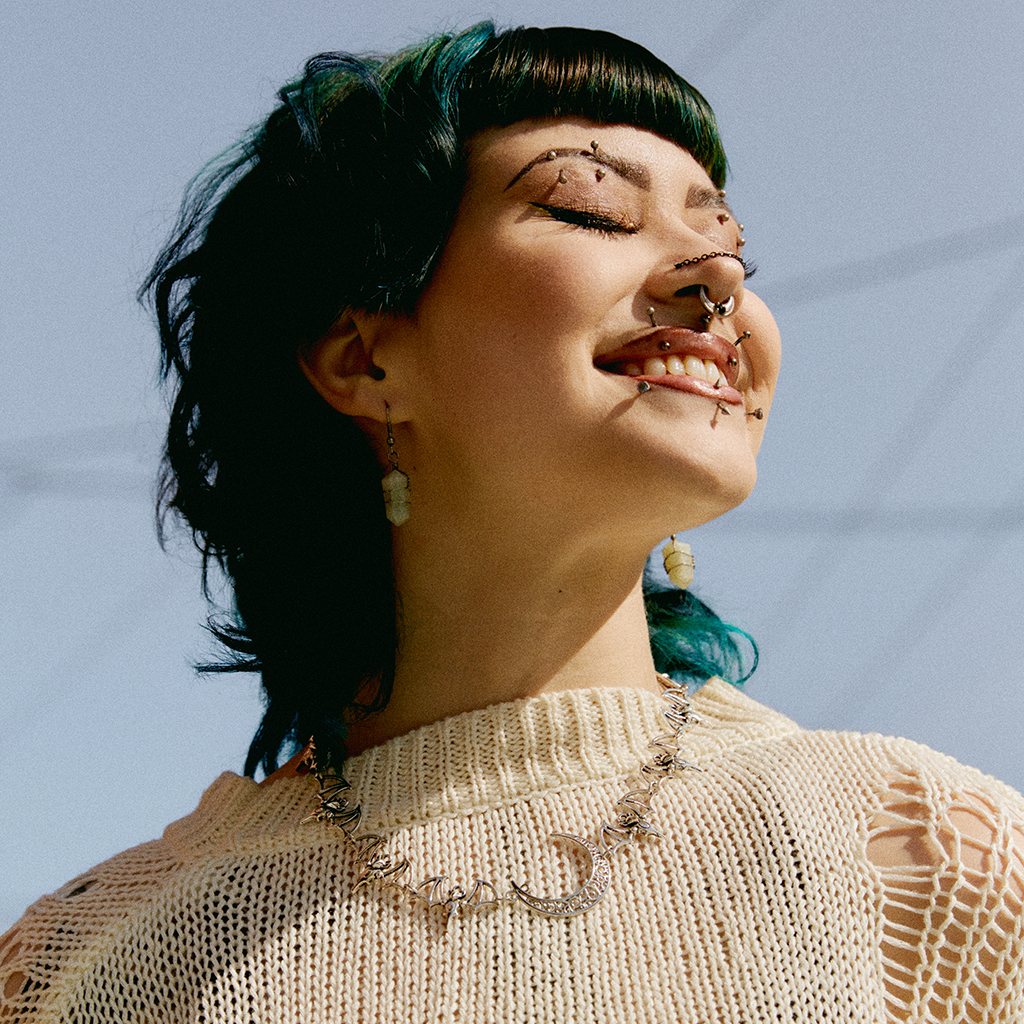 Ash smiling in the sun