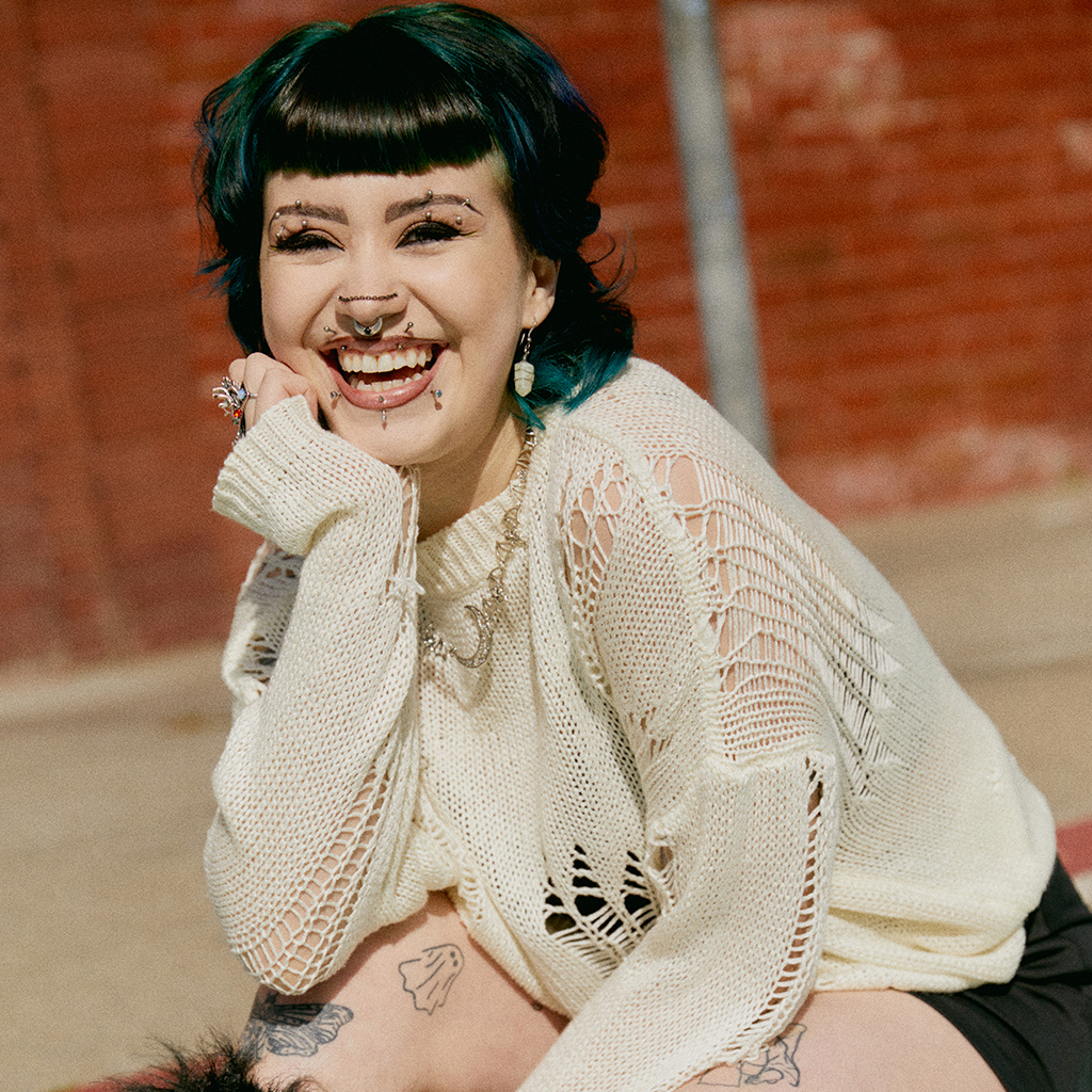 Ash smiling in the sun