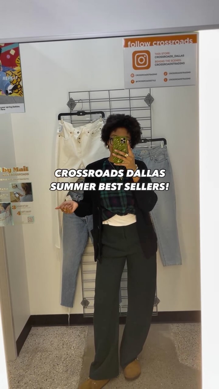 Great denim, cute dresses, patterned blouses, we love it all! Our Dallas store is showing a few of their best selling items for this season. Have similar items you no longer wear? Bring them to Crossroads to sell for 30% in cash or 50% in trade. 🧡

Learn more about selling by clicking the link in our bio. 🛍️✨

🎥: Crossroads Lower Greenville @crossroads_dallas 

#crossroadstrading #crossroadsfinds #crossroadsstore #fashionfinds #buyselltrade #style #thriftfinds #consignment #shopping #womensfashion #mensfashion #fashionblogger #ootd #fashion #thrift #sustainablefashion #secondhandfirst #shopthrift #consignment #thrifted