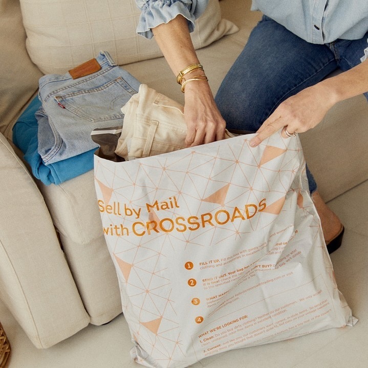 Short on time? Can’t make it to a store? Try our Sell by Mail service!​​​​​​​​​

It’s 4 easy steps: Request a bag online, fill it up, send it back, and wait for payout. Like in-store selling, we offer 30% in cash or 50% in trade of what we price your items. 

We’re buying great items in great condition. Check out our Selling Guide to see the styles and brands we love. www.crossroadstrading.com/selling-guide/ 

#crossroadstrading #crossroadsfinds #crossroadsstore #fashionfinds #buyselltrade #style #thriftfinds #consignment #shopping #womensfashion #mensfashion #fashionblogger #ootd #fashion #thrift #sustainablefashion #secondhandfirst #shopthrift #consignment #thrifted