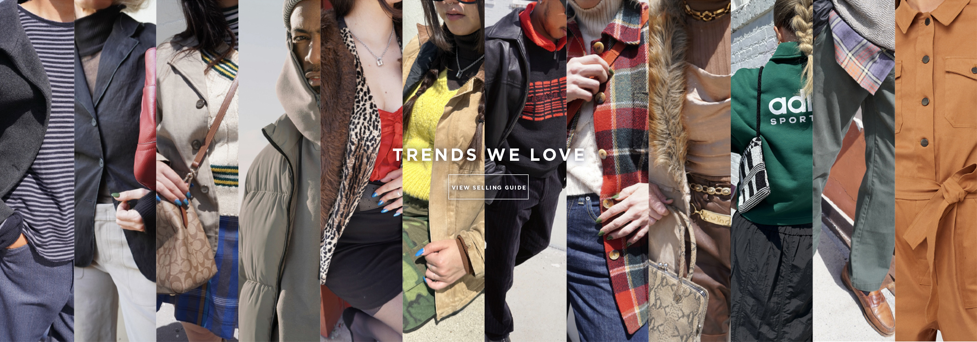 Fall fashion photo collage photo text reads trends we love view selling guide
