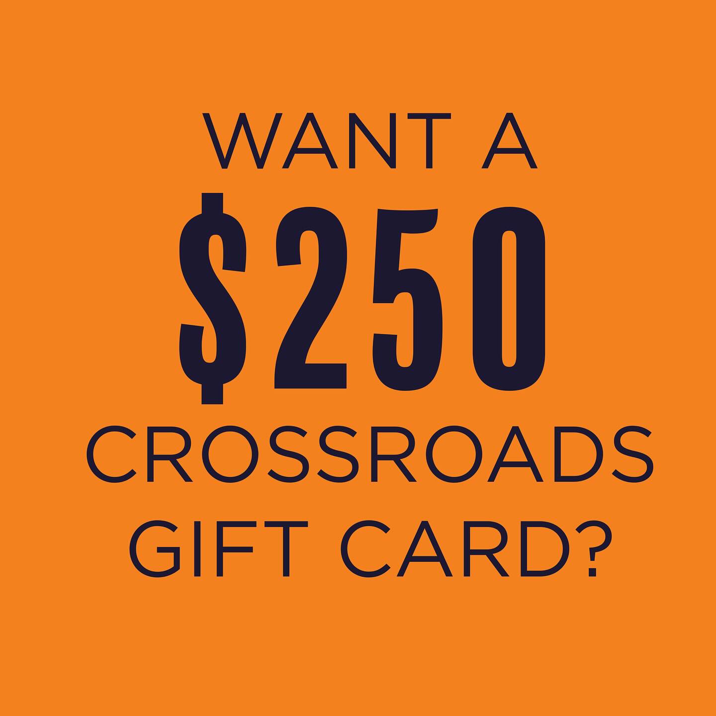 We want to hear from YOU about what you like best about selling and how we can improve.  Complete our online survey (link in bio) for a chance to win one of THREE $250 Crossroads gift cards.
 
Must be 18 or older. Survey ends 12/2/24. 

This survey giveaway is in no way sponsored, endorsed or administered by, or in associated with, Instagram. 

#crossroadstrading