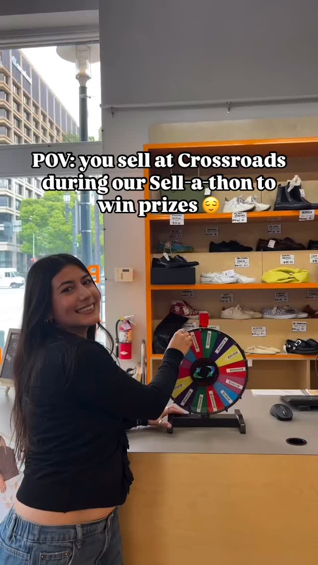 Only two more days of our 🌎 Earth Day Sell-a-thon! Visit us today or tomorrow and sell for the chance to win prizes! 🥳🫶

Tomorrow we’re ending the event with a bang! Visit any Crossroads including our sister store @fillmoreand5th to shop our special $5 sale*, enjoy refreshments, and even more prizes! We hope to see you 🫵 there! 

*$5 sale on certain racks/bins.

📸: Crossroads Pasadena @crossroads_socal 

#crossroadstrading #crossroadsfinds #crossroadsstore #fashionfinds #buyselltrade #style #thriftfinds #consignment #shopping #womensfashion #mensfashion #fashionblogger #ootd #fashion #thrift #sustainablefashion #secondhandfirst #shopthrift #consignment #thrifted