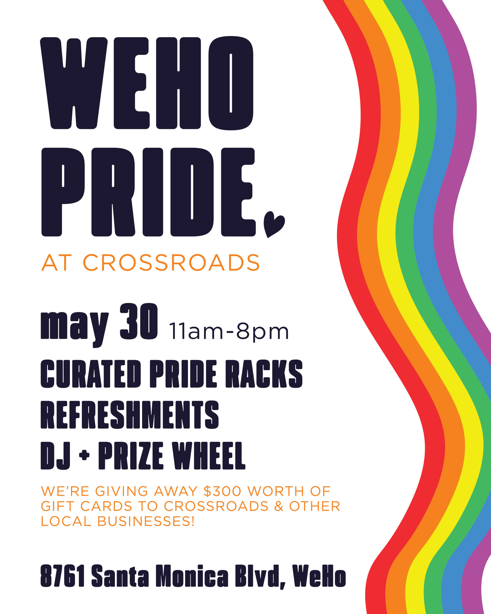 WeHo Pride Event Poster