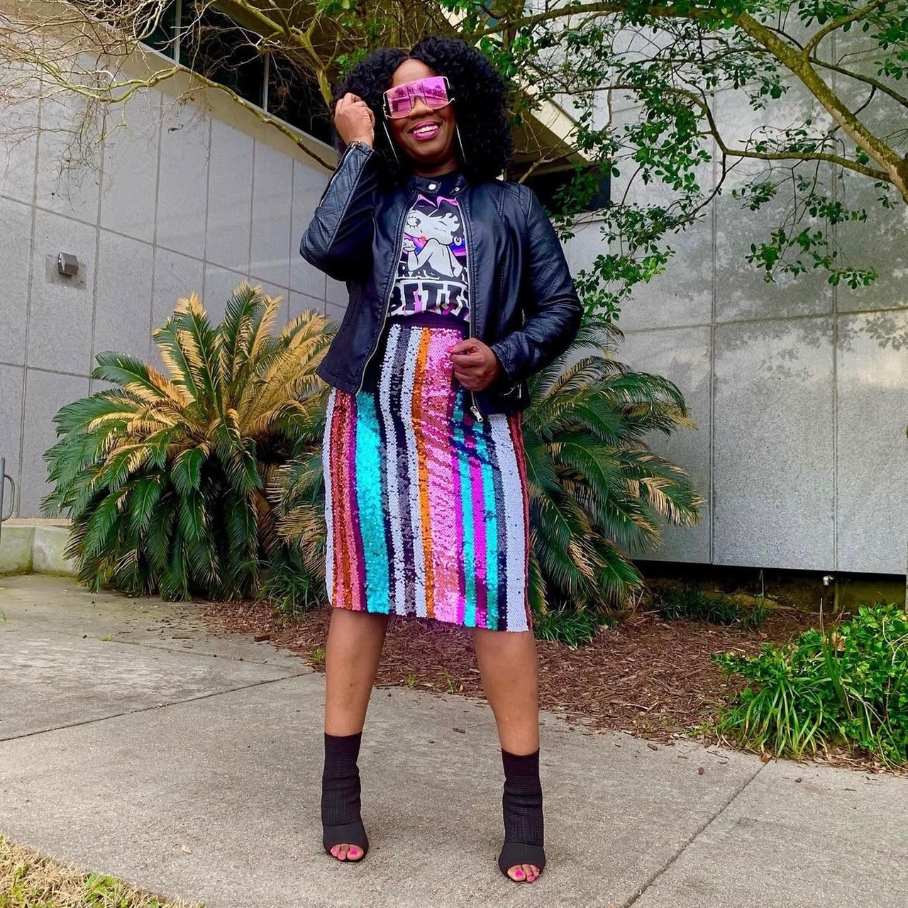 The Tee & Sequin Skirt Look - Crossroads