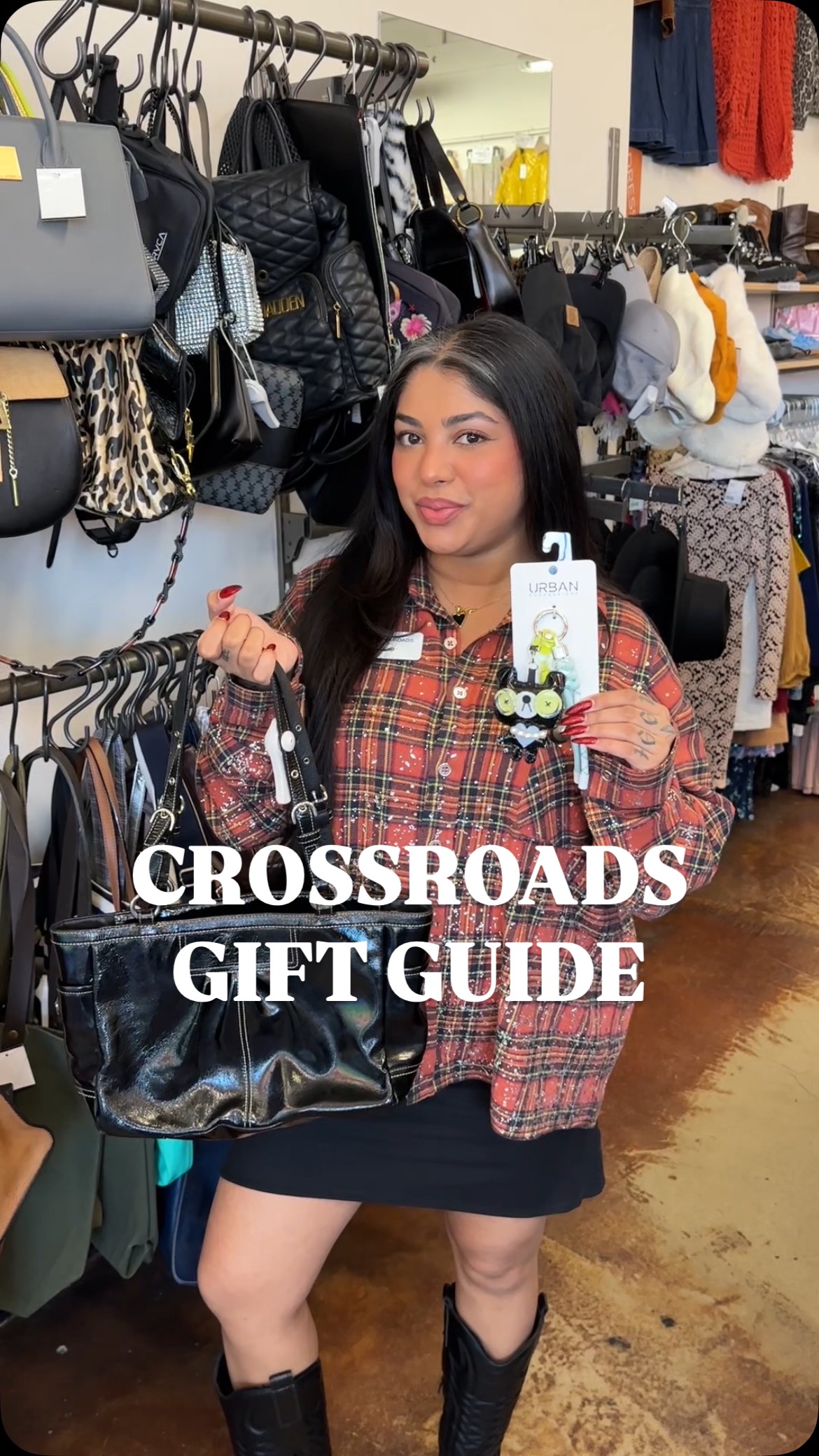 Save money and the environment this holiday season by shopping secondhand gifts! Follow along as Kiko from our Studio City locations gives insider tips for shopping for the holidays at Crossroads. 🎁❄️☃️

Find a Crossroads near you and view our hours on our website. 🔗 Link in bio! 

#crossroadstrading #holidayshopping #buyselltrade