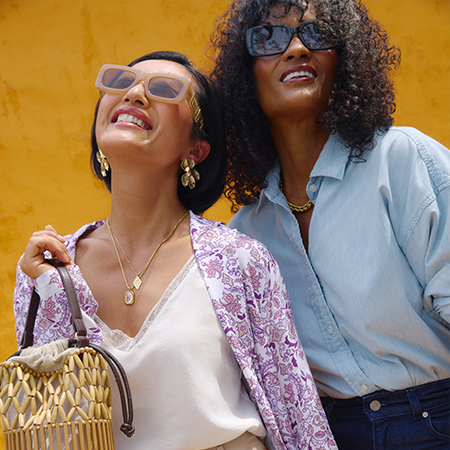 photo of two models smiling