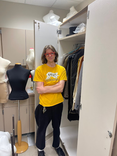 Nolan standing in a design studio