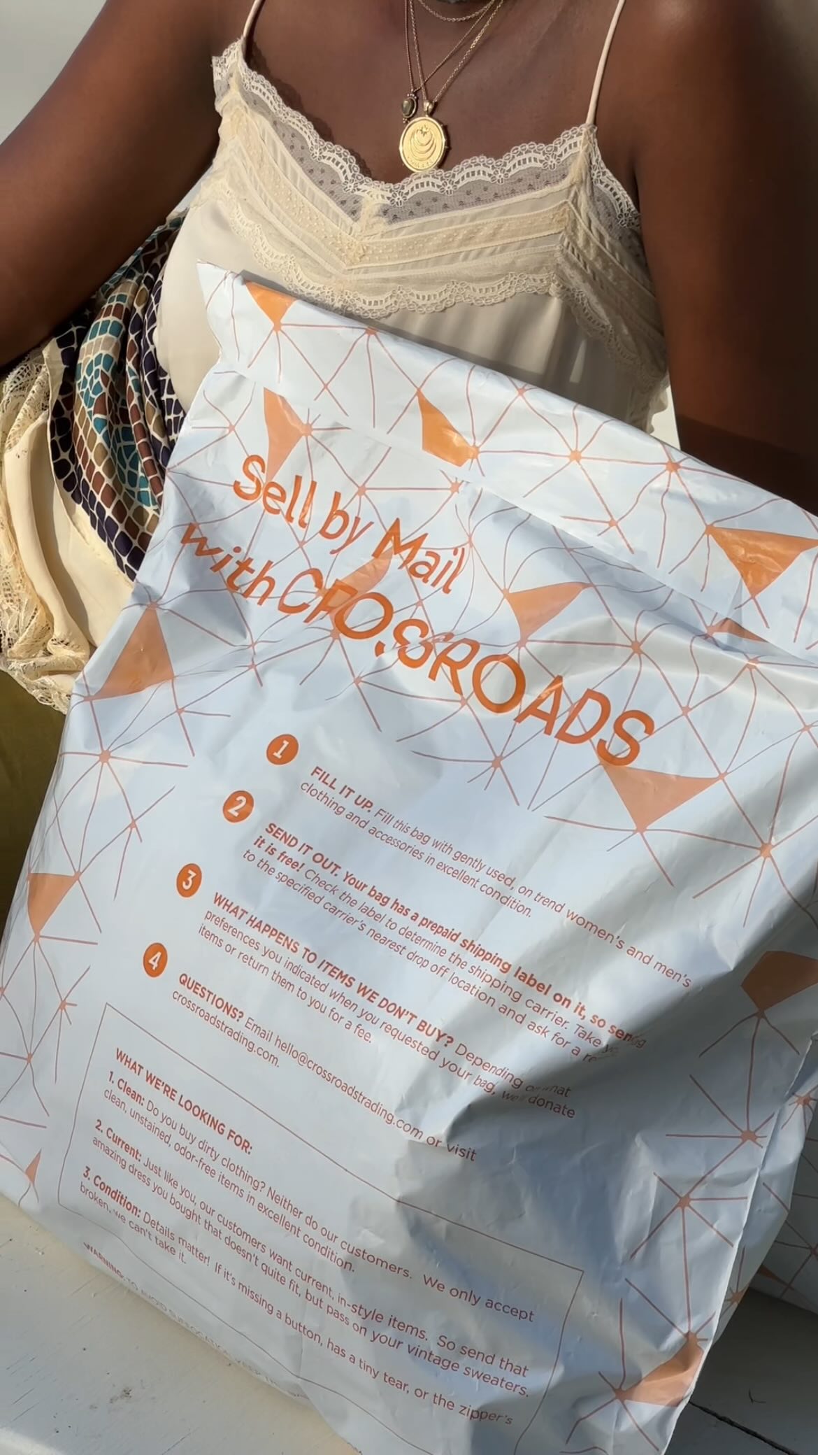 Say hello to Sell by Mail with Crossroads! If you don’t have time to sell in store, here is another easy and convenient way to sell. It’s just 4 easy steps:

1. Request a Bag Online - It’s free to request a bag. We’ll send you everything you need to get started (including a pre-paid UPS bag).

2. Fill It Up - Our trained and experienced buyers look for clean, on-trend items in great condition.

3. Send It In - We carefully assess your items to make sure you get the best value for your clothes.

4. Cash Out - Based on your choice, we send you a mobile payment via Zelle or keep your trade credit on file for you to use whenever you visit Crossroads.

To learn more about Sell by Mail, click the link in our bio or visit www.crossroadstrading.com/sell-by-mail/.

#crossroadstrading #crossroadsfinds #crossroadsstore #fashionfinds #buyselltrade