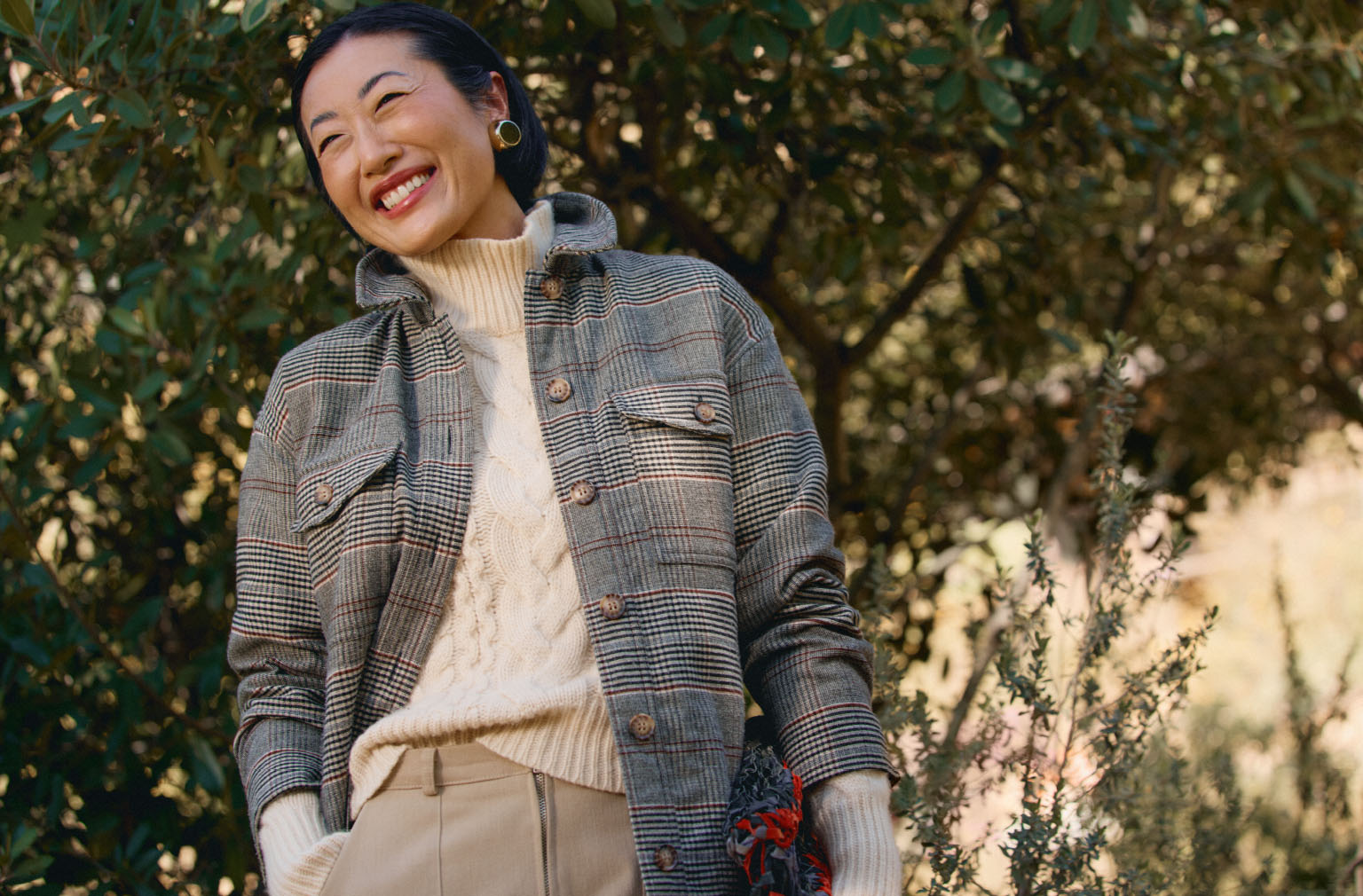 decorative image of models in fall fashion