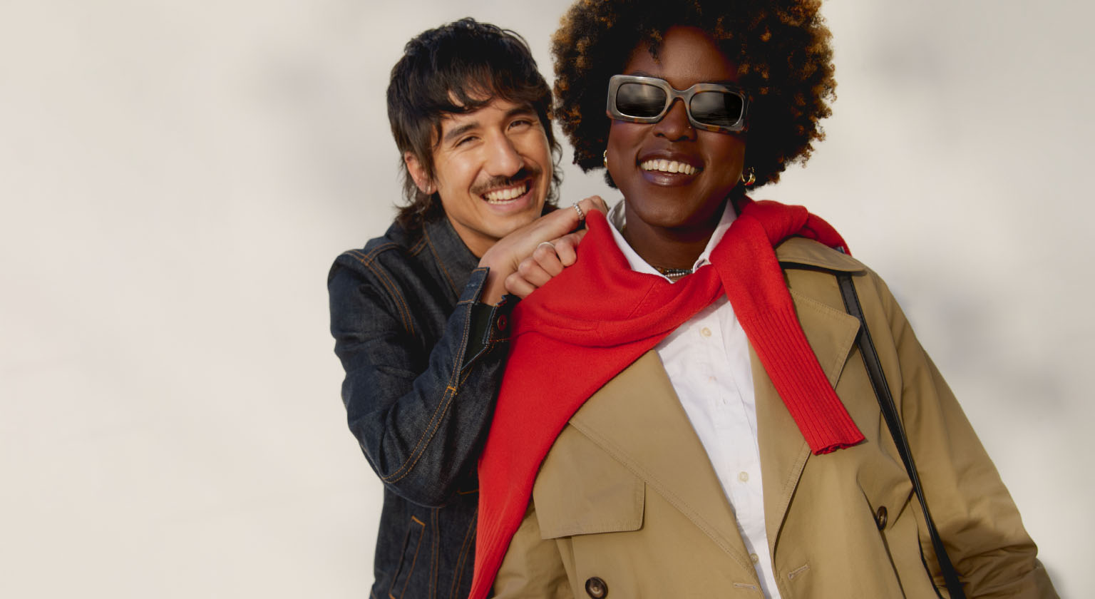decorative image of models in fall fashion