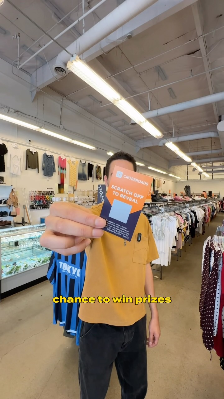 🎉 Two reasons to celebrate. One unforgettable thrift day. 🎉
This year, National Thrift Shop Day is extra special because we’re also celebrating 35 years of Crossroads! 💙🧡
Join us August 15 at all Crossroads locations for a day filled with everything you love about thrifting:
✨ The first 150 attendees receive a scratcher for a chance to win gift cards, discounts, exclusive Crossroads merch, and more
👗 Shop hand-picked trend racks full of fresh arrivals
♻️ Sell your preloved fashion and make room for your next great find
🥤 Enjoy complimentary refreshments while you browse
Whether you’re a longtime Crossroads fan or stopping in for the first time, there’s never been a better day to thrift, trade, and celebrate with us. Here’s to 35 years of incredible style, sustainable shopping, and the community that’s made it all possible.
Mark your calendar, grab your thrift bestie, and we’ll see you on August 15! 🎈
#crossroadstrading #buyselltrade #crossroadsfinds