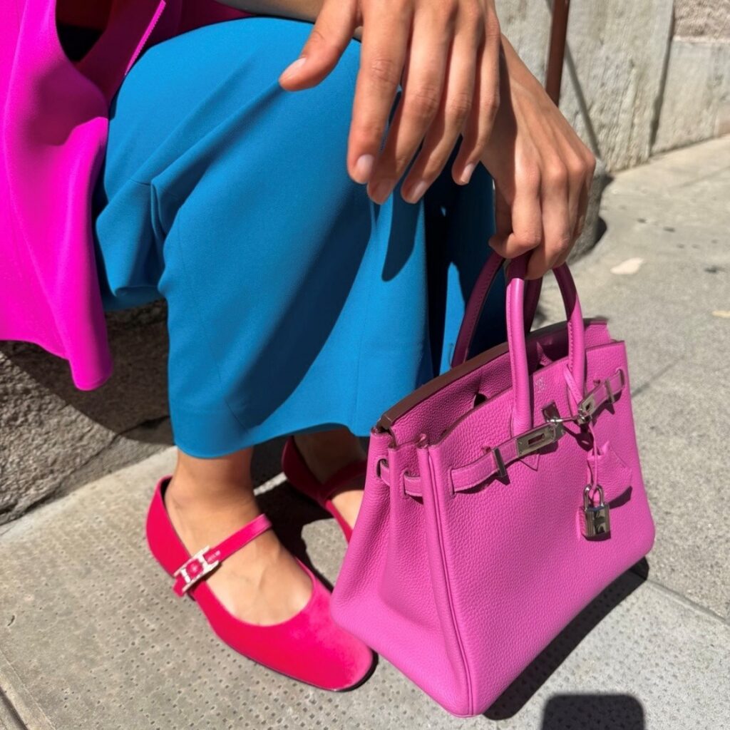 fuchsia handbag